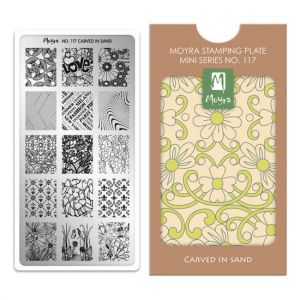 Moyra Mini Stamping Plate 117 Carved in Sand | Mini