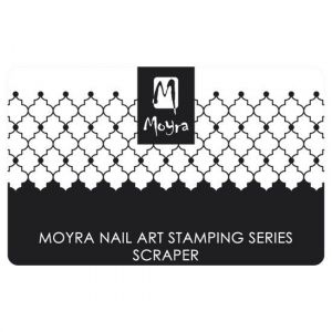 Moyra Nailart Scraper Black and White Nr7