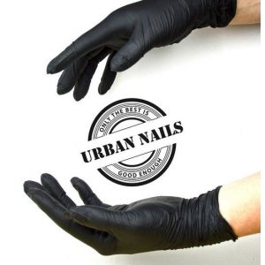 Nitrile handschoenen zwart 100st L