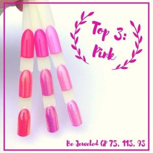 Be Jeweled Gelpolish Top 3 Pink