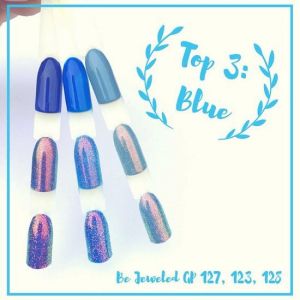 Be Jeweled Gelpolish Top 3 Blue