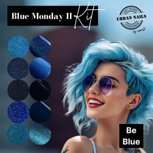 Be Jeweled Blue Monday Kit 2 | 5x 8gram GP en 5x glitter