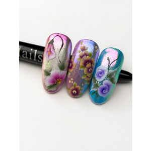 One Stroke Flowers door Janetta