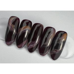 Choco Chic Nail Swirls