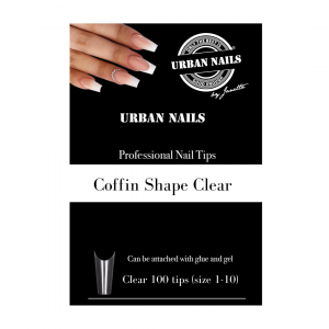 Urban Nails Coffin Tips Clear 100st