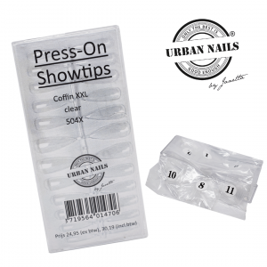 Press on / Show tips Coffin XXL Clear 504st