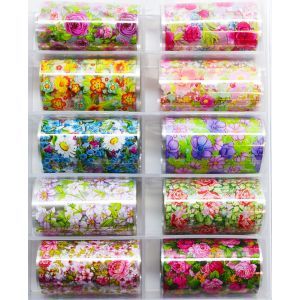 Urban Nails Nail Art Foil Box | Flowers 04