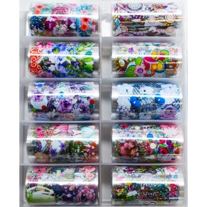 Urban Nails Nail Art Foil Box | Flowers 05