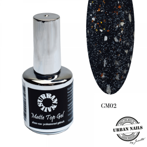 Urban Nails Glitter Topcoat Mat GM02