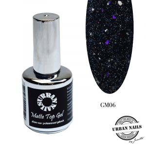 Urban Nails Glitter Topcoat Mat GM06