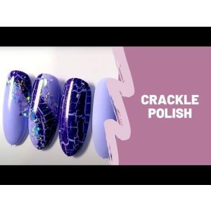 Crackle Nail Art Paars