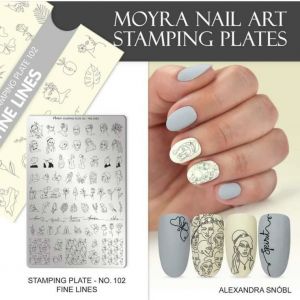 Moyra Stamping Plate 102 Fine Lines