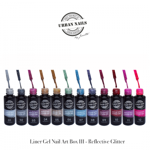 Urban Nails Liner Gel Nail Art Box III Reflective