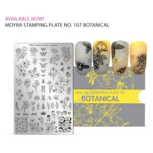 Moyra Stamping Plate 107 Botanical