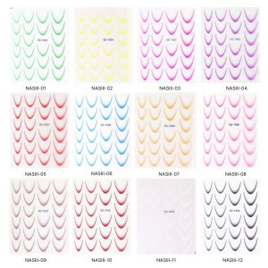 Nail Art Sticker NASIII - French Ombre Paars - 04