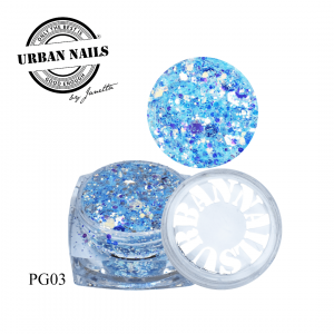 Urban Nails Pixie Glitter PG03 Baby Blauw