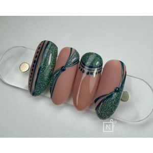 Glitter Nail Art met Reflective Gel Polish