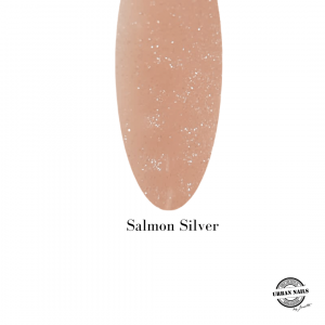 Rubber Base Gel Shimmer Salmon Silver