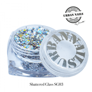 Urban Nails Shattered Glass SG03 Zilver Holo