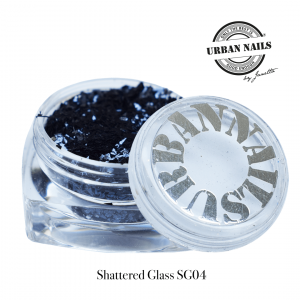 Urban Nails Shattered Glass SG04 Zwart