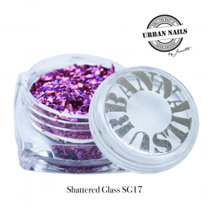 Urban Nails Shattered Glass SG17 Donker Roze