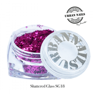 Urban Nails Shattered Glass SG18 Fuchsia