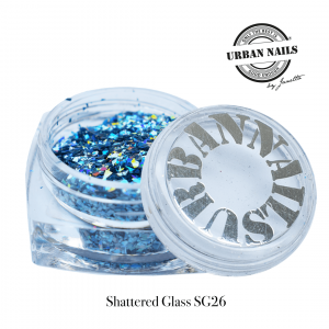 Urban Nails Shattered Glass SG26 Baby Blauw