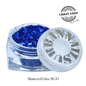Urban Nails Shattered Glass SG31 Denim Blauw