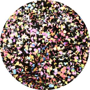 Urban Nails Glitter Line UNG52 Black & Neon Confetti